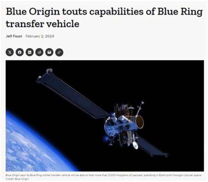 Blue Origin touts capabilities of Blue Ring transfer vehicle