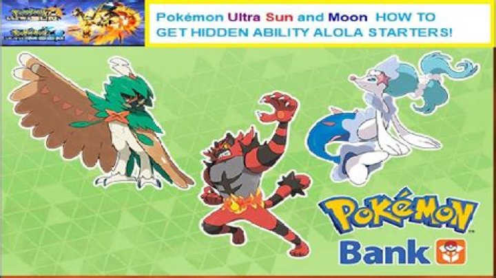 Hidden Ability Alola Starter Pokémon available to redeem