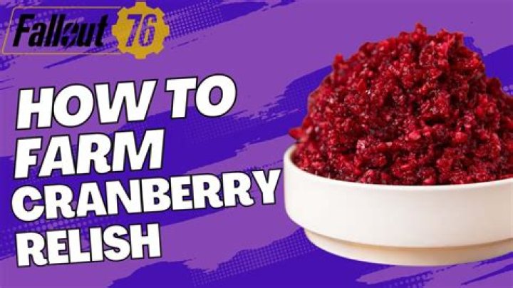 How to Craft the Cranberry Relish Recipe in Fallout 76