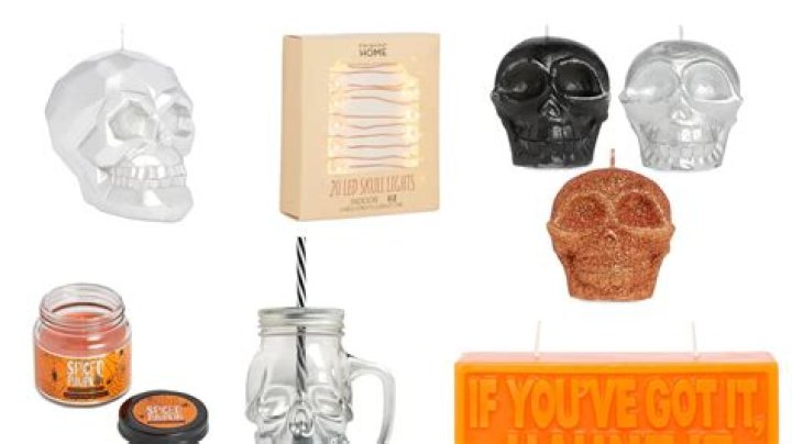 Primark Halloween Homeware - candles, glasses, fairy lights and soaps