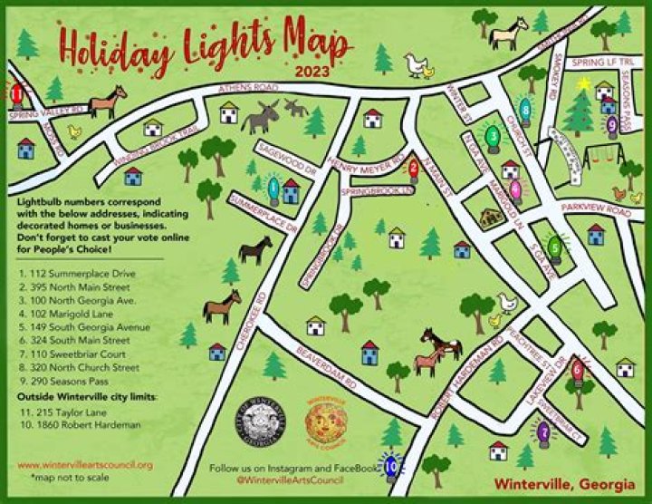 Take the Holiday Tour: Treasure Valley Christmas Lights Map