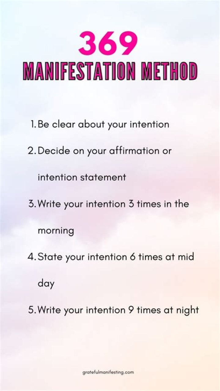 What is the 369 Method from TikTok? How to Practice Manifestation